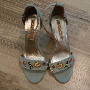 Rampage denim 2 piece sandal